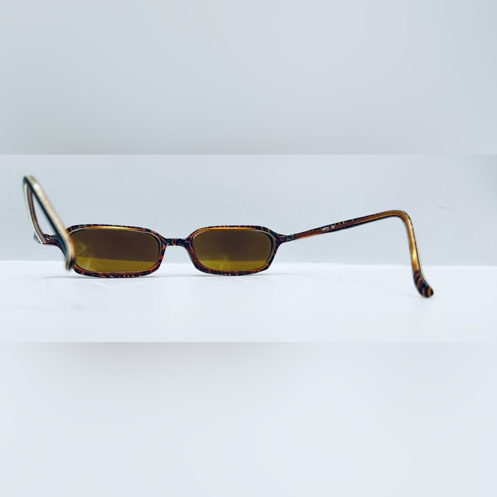 Norma Kamali 7178 Safari Brown Rectangular Sunglasses Frames Only - Picture 5 of 8